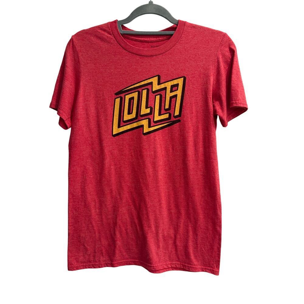 Lollapalooza 2018 Tee Shirt Bands on Back Size Small